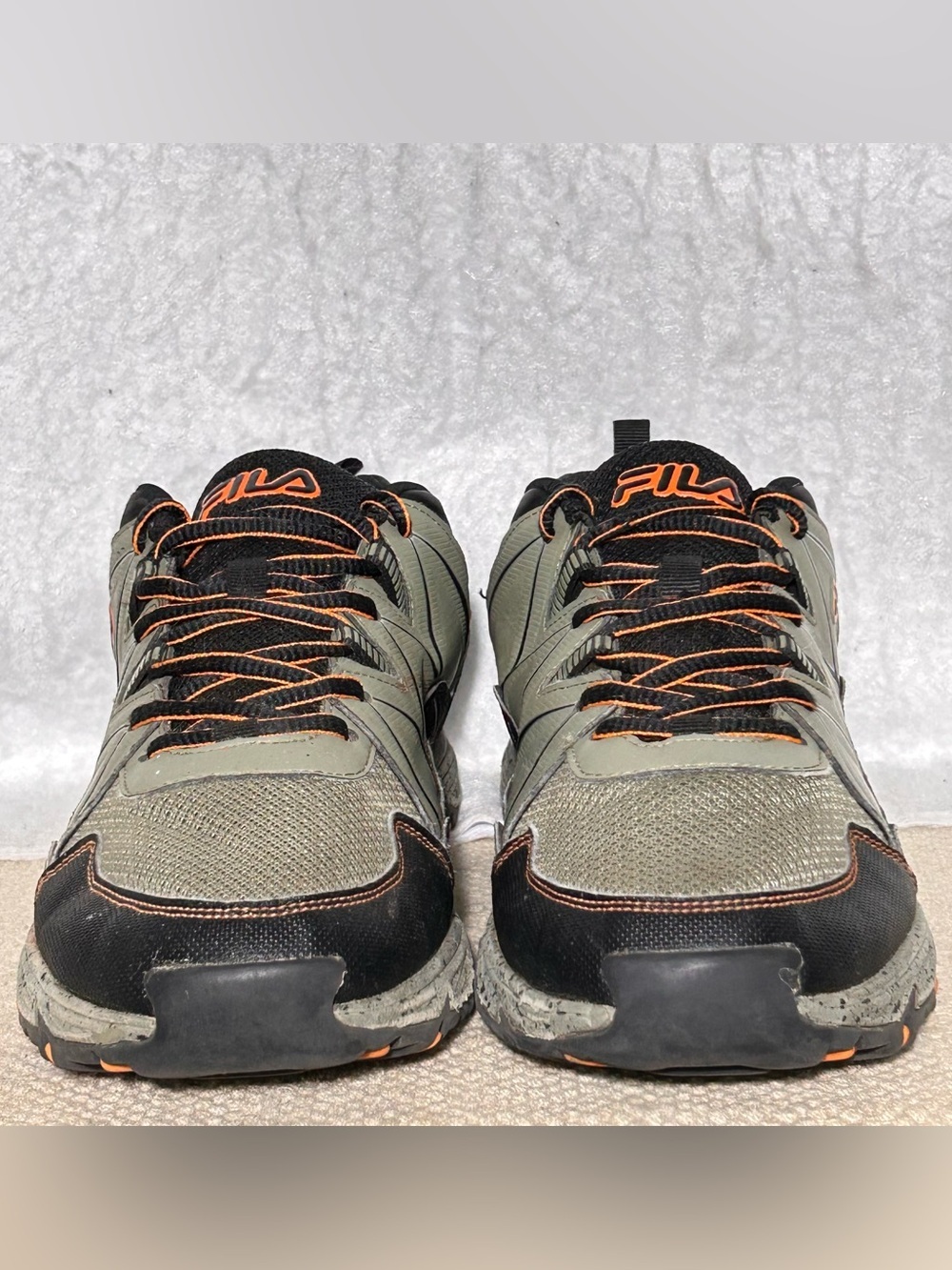 Fila Mens Green At Peak 24 Trail/Hiking Synth/Mesh Athletic Sneakers Shoes SZ 11 - Picture 3 of 9